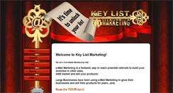 Desktop Screenshot of keylistmarketing.com