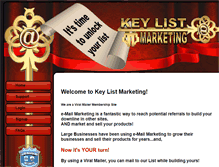 Tablet Screenshot of keylistmarketing.com